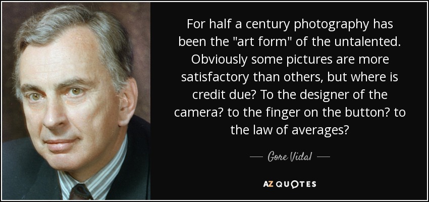 For half a century photography has been the 
