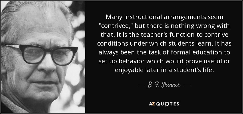 Many instructional arrangements seem 
