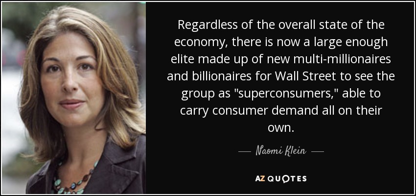 Regardless of the overall state of the economy, there is now a large enough elite made up of new multi-millionaires and billionaires for Wall Street to see the group as 
