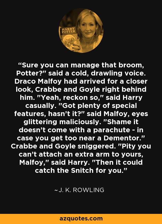 Sure you can manage that broom, Potter?