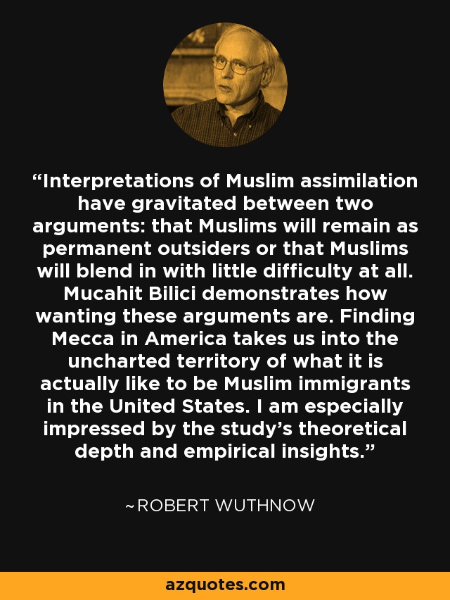Interpretations of Muslim assimilation have gravitated between two arguments: that Muslims will remain as permanent outsiders or that Muslims will blend in with little difficulty at all. Mucahit Bilici demonstrates how wanting these arguments are. Finding Mecca in America takes us into the uncharted territory of what it is actually like to be Muslim immigrants in the United States. I am especially impressed by the study's theoretical depth and empirical insights. - Robert Wuthnow